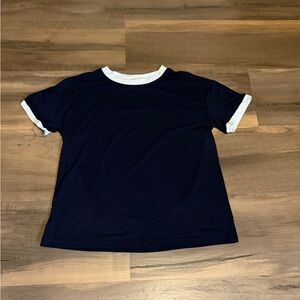Classic Navy and White Short Sleeve Tee